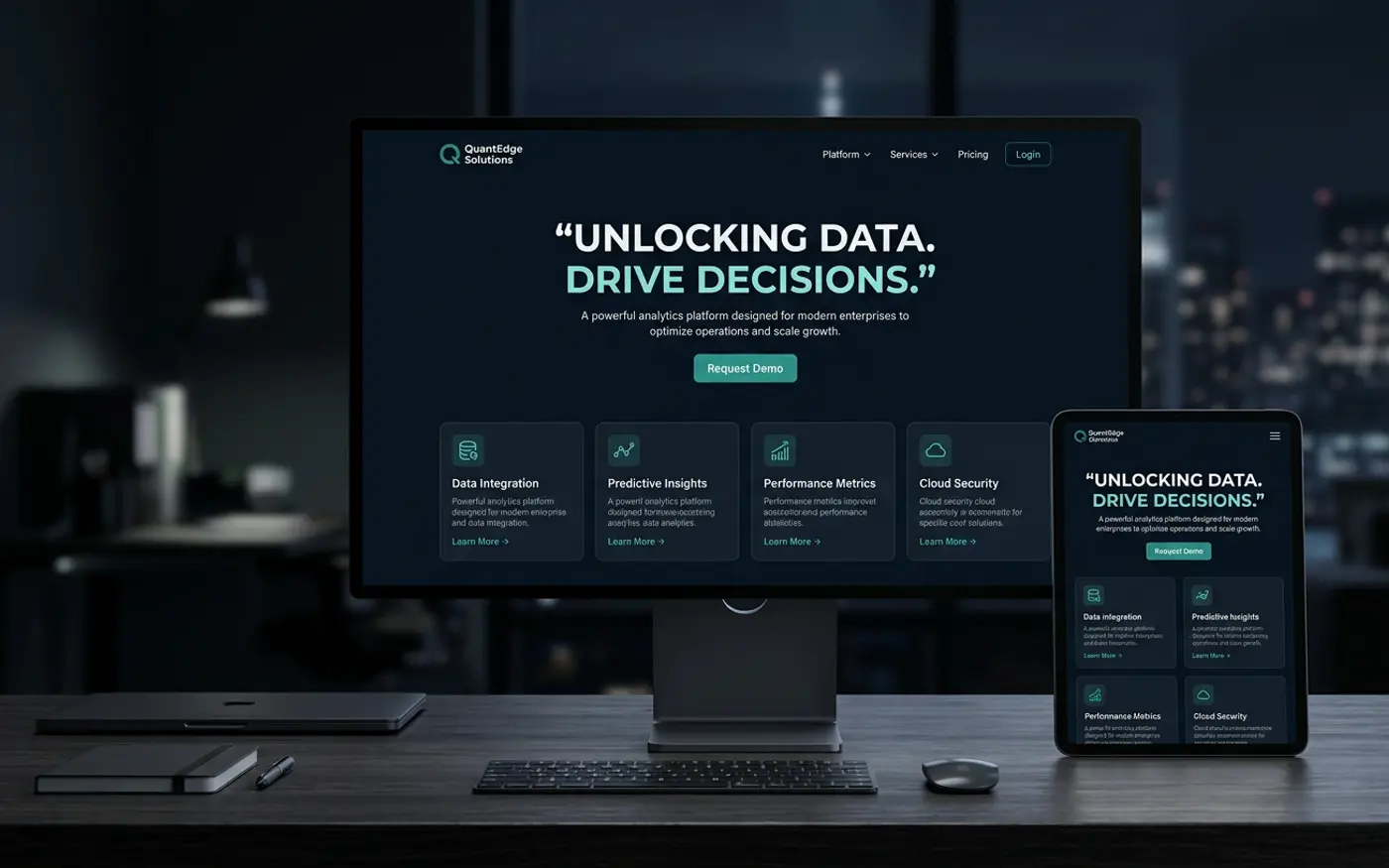 Corporate Website System interface screenshot