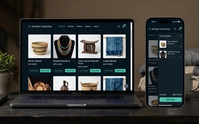 Artisan Online Store — Ecommerce screenshot